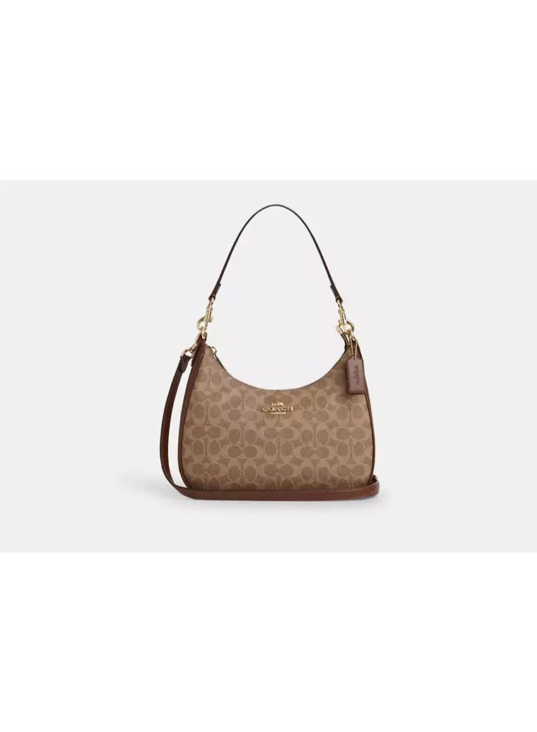 coachoutlet Teri Hobo Bag in Signature Canvas – Versatile Shoulder & Crossbody Bag - Image 1